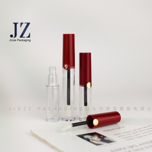 JZ oval shape cute mini lip gloss tube 5 or 8ml with lip or circle mark lid lip glaze packaging