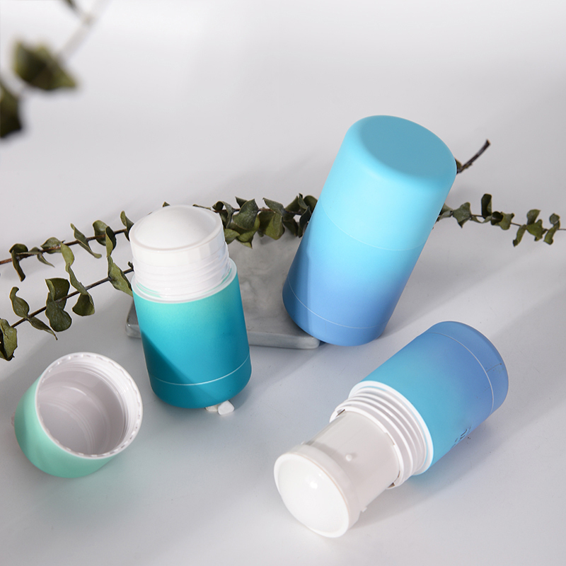 Refillable Deodorant Sticks Container 30g 50g PCR Material Round Shape