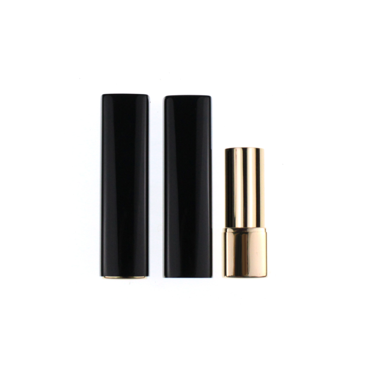 Jinze aluminum lipstick packaging classic pop-up black square lipstick tube 