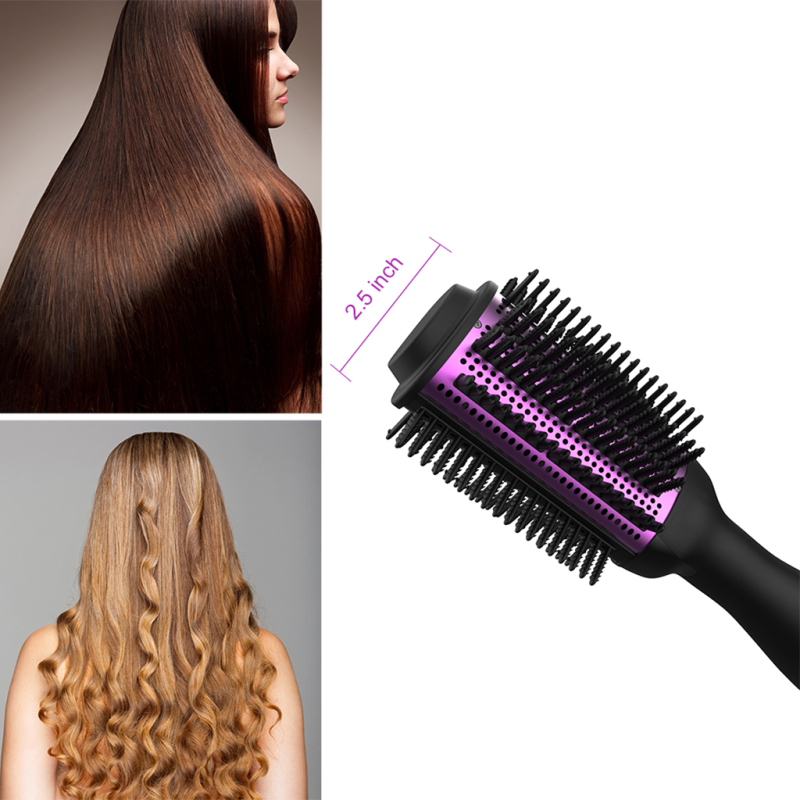 Multi-functional cold and hot air comb barb teeth protection hair bouffant styling brush