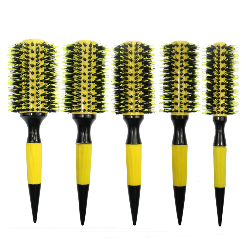 Curling Hair Brush Round Ceramic Hair Brush with Natural Boar Bristles