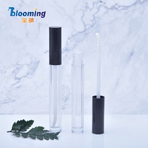 Empty Clear Round Transparent Plastic Lip Gloss Tube Custom Logo Wholesale Lip Gloss Tubes