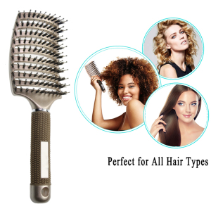 Boar Bristle Hair Brush Set Quality Flow Vented Hair Detangling Brush for Wet and Dry Hair
