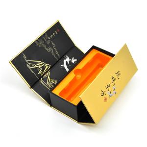Custom luxury   book shaped cardboard double open box for cosmetics
