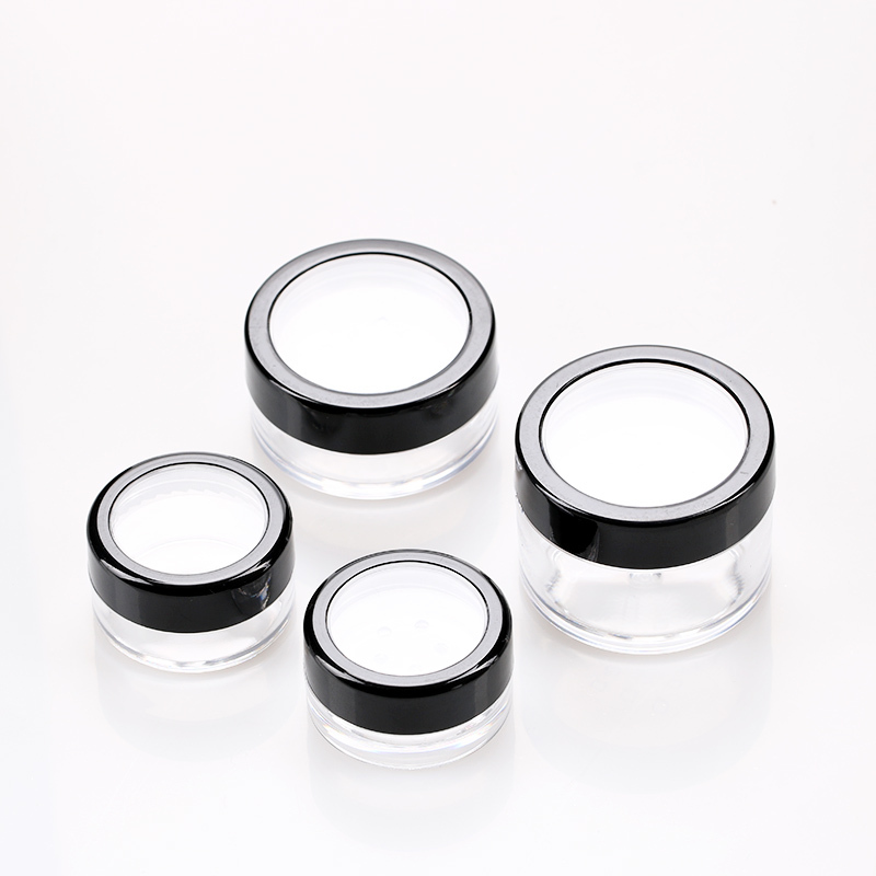 3g 5g 10g 15g loose powder container with sifter clear plastic cylinder jar nail art ps container