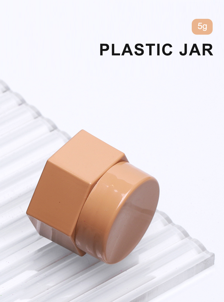 ZHUOJIN 5g PP NEW small plastic round nail polish pot jar sample cream jar