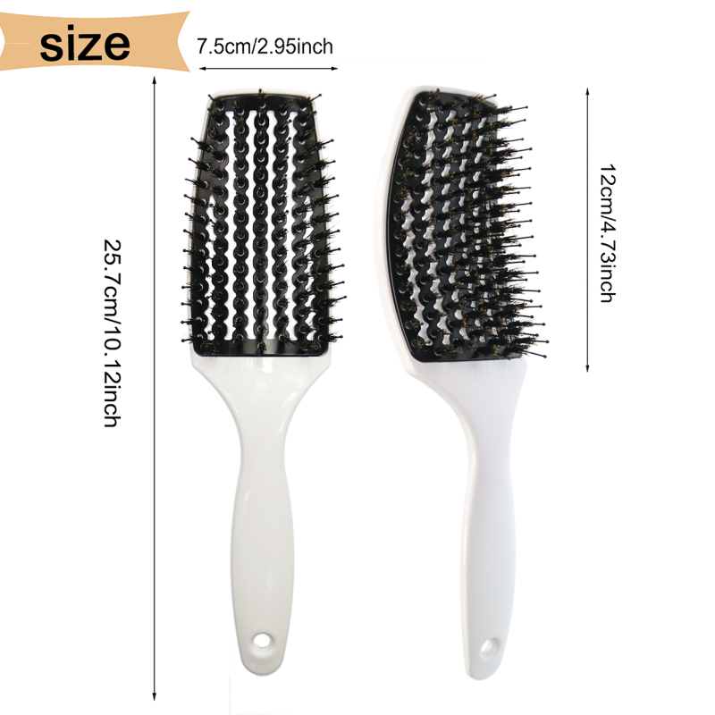 Customized Curved Vented Curved Vented Massage Curly Hair Brush Fast Drying Detangling Vent brush