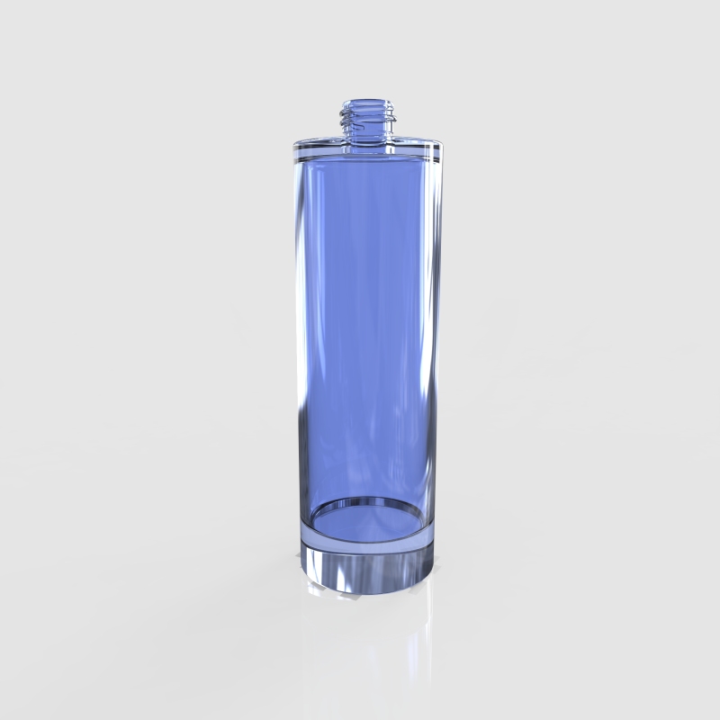 Big Cylindrical Glass Bottle Screwed Eco-Friendly