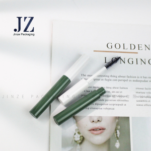 Jinze 6ml mascara tube mini logo and thin custom color eyebrow cream packaging