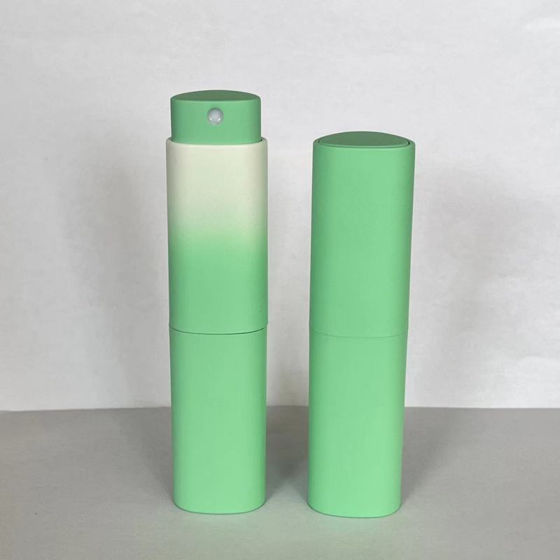 spring color triangle type plastic material 8ml empty bottle perfume long lasting atomzier bottle 