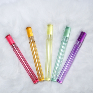 Lip gloss container yellow clear lipgloss tube with wand