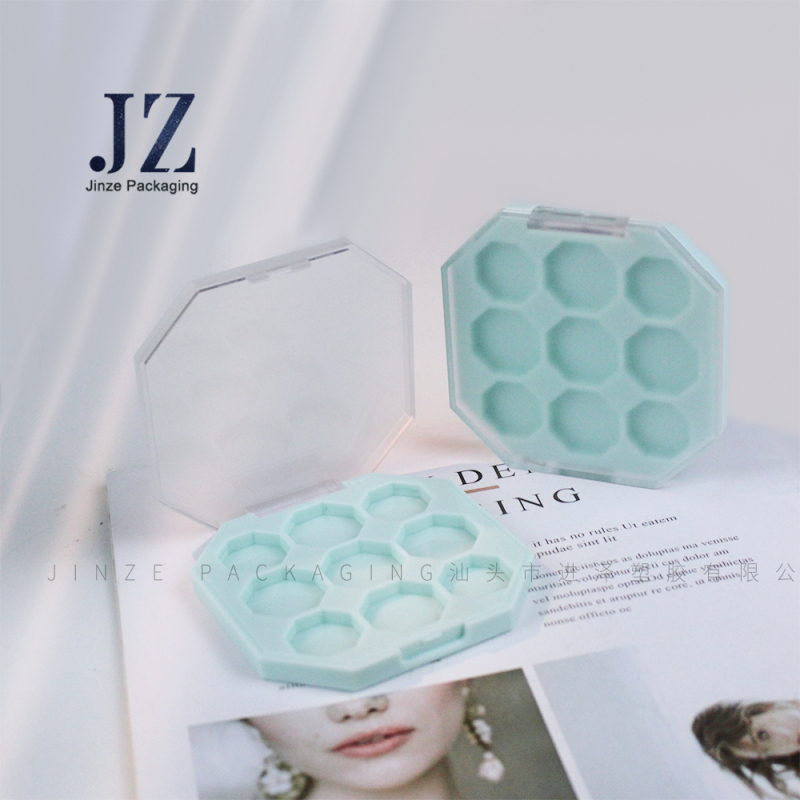 Jinze Customer Color Octagon Eye Shadow Makeup Palette Snap Packaging 
