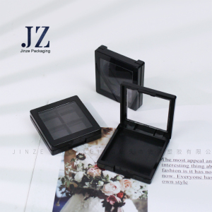 Jinze Single Color Or 4 Color Round Or Square Injection Color With Customized Design Eye Shadow Case With Window