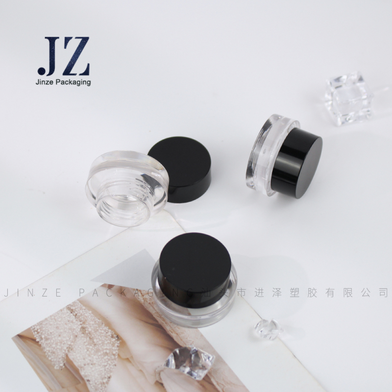 Jinze Face cream Cosmetic Little Capacity Bottle With Screw Cap For Lip Balm Eyeliner Cream Packaging