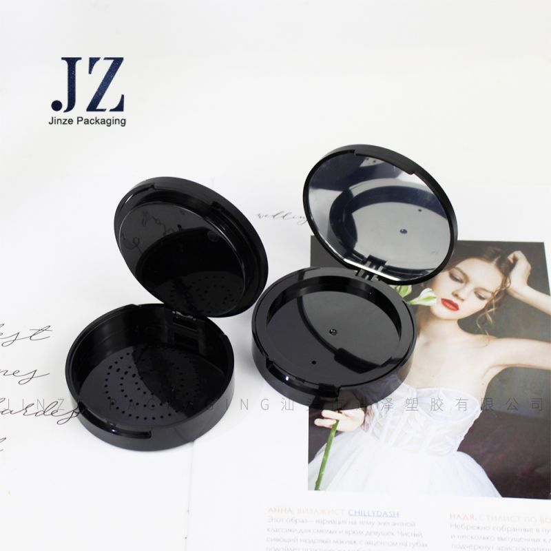 Jinze Round Shape Double Layer Case Snap Cover For Air Cushion Packaging With Mirror In Customized Design