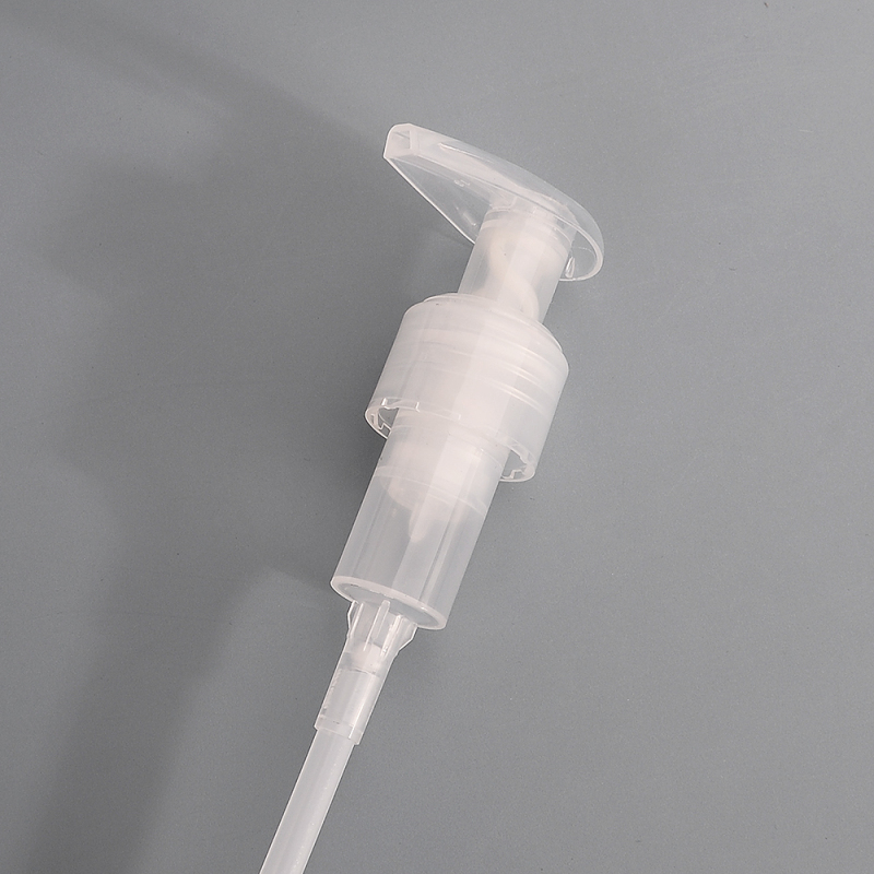 All plastic lotion pump 24 410 28 410 ribbed and smooth closure Recyclable dispenser no metal contact XYPP-0428B