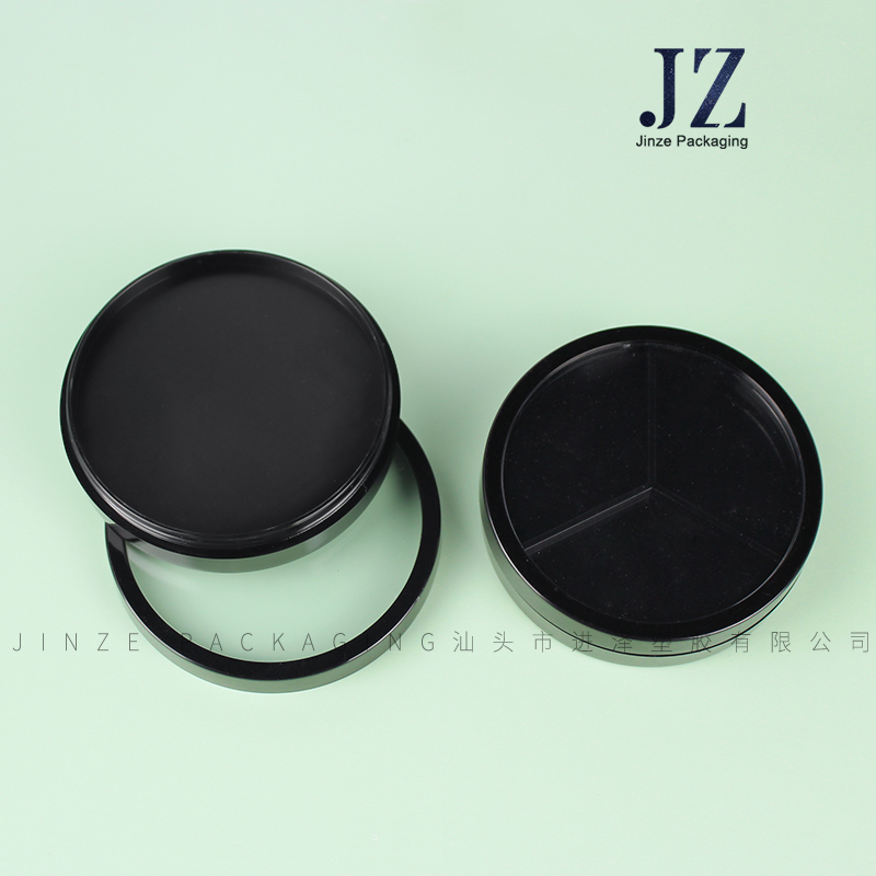 Jinze Round Flower 6 Color Tray Multi Comprehensive Pallet With Window For Eye Shadow Make Up Cosmetic Packaging 
