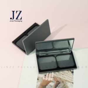 Jinze Square Matte Finishing Makeup Face Setting Powder Cosmetic Beauty Case Package With Mirror