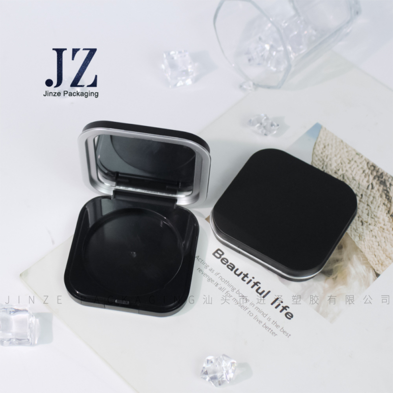 Jinze Square Powder Highlights Palette Face Contour Makeup Brighten Up Shadow Package With Mirror And Snap Cover 