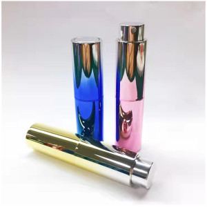 10ML UV Metalized Customized Color Refill Perfume Spray and Bottle