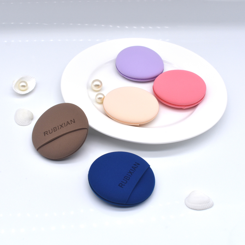 Macaron Shape Makeup Sponge, Ultra-Soft Powder Puff, Air Cushion Blender and Applicator, Makeup Puff for Foundation and Powder