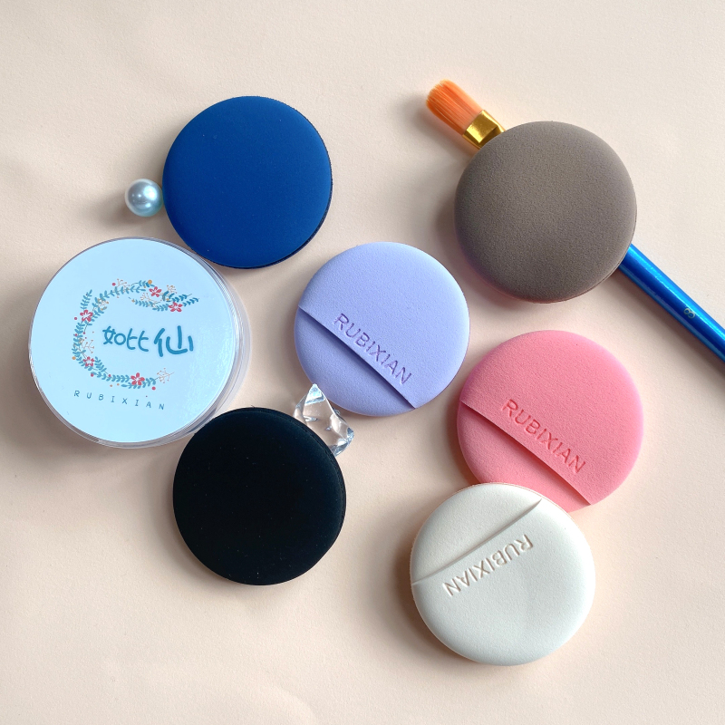 Macaron Shape Makeup Sponge, Ultra-Soft Powder Puff, Air Cushion Blender and Applicator, Makeup Puff for Foundation and Powder